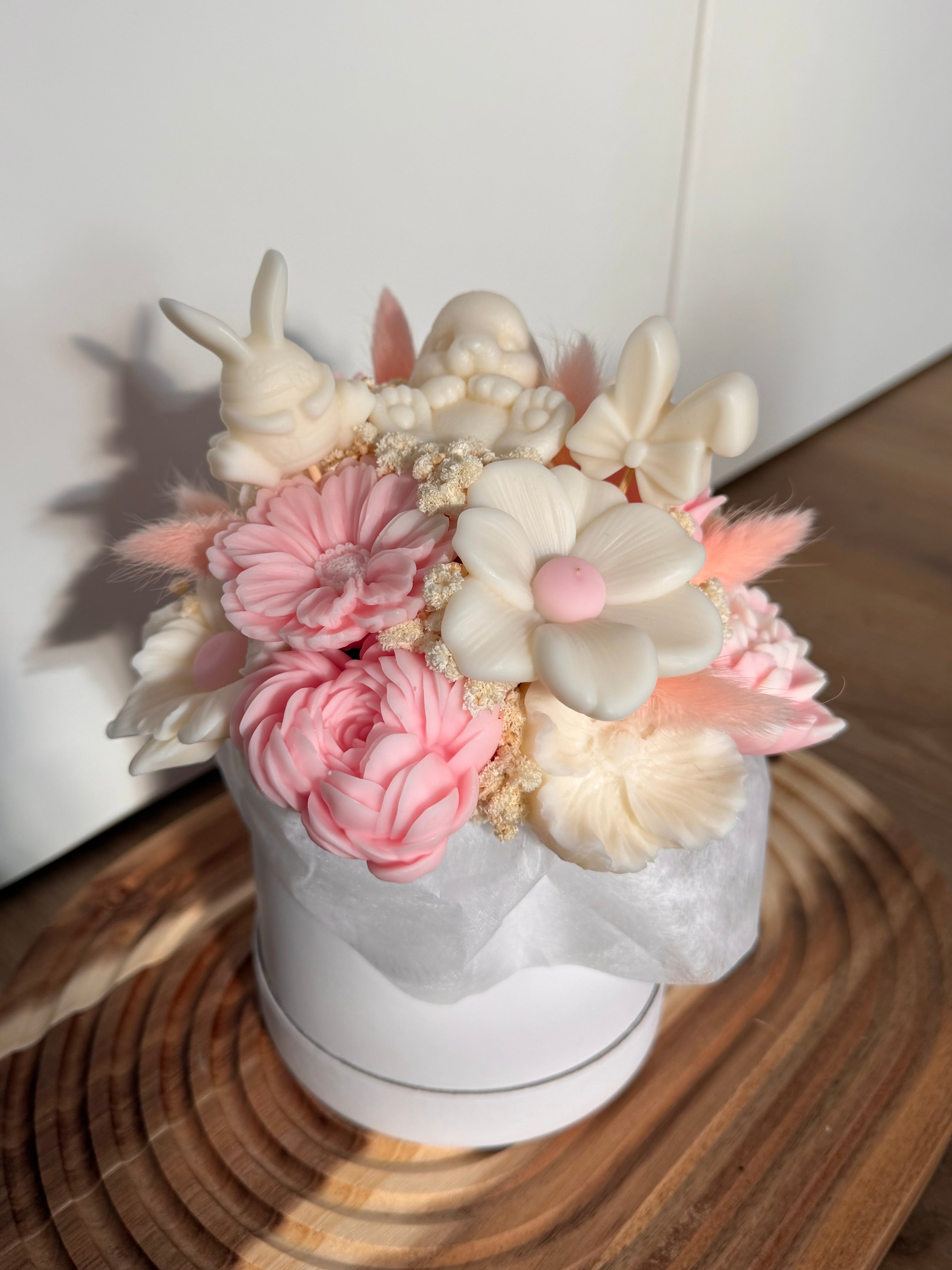 Wachsblumenstrauß „Bunny“