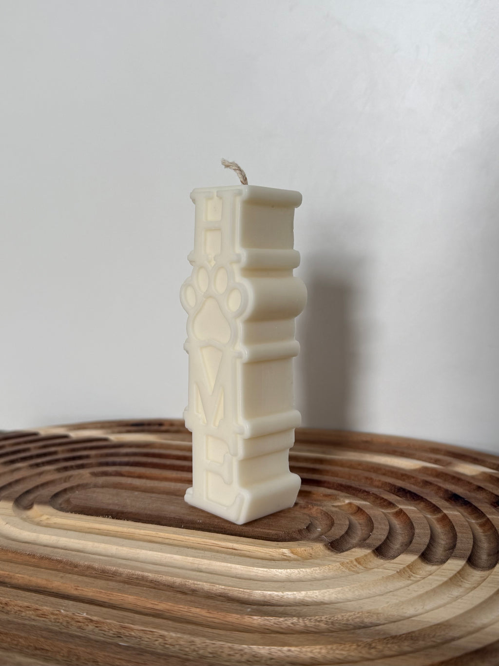 Standkerze „Pfötchen-Home“