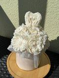 Wachsblumenstrauß Samt „Velvet Wedding“
