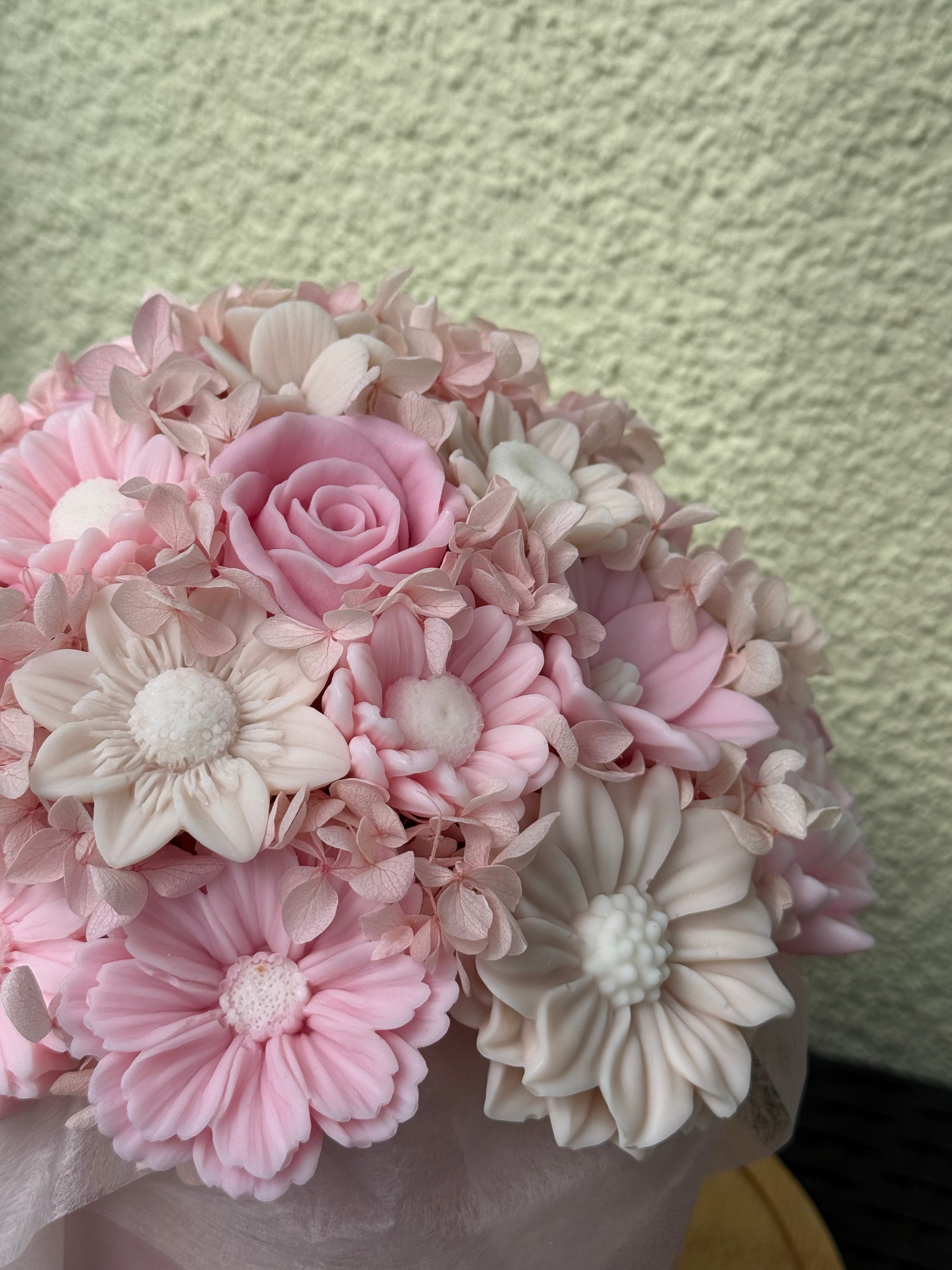 Wachsblumenstrauß XL „Sakura Bloom“