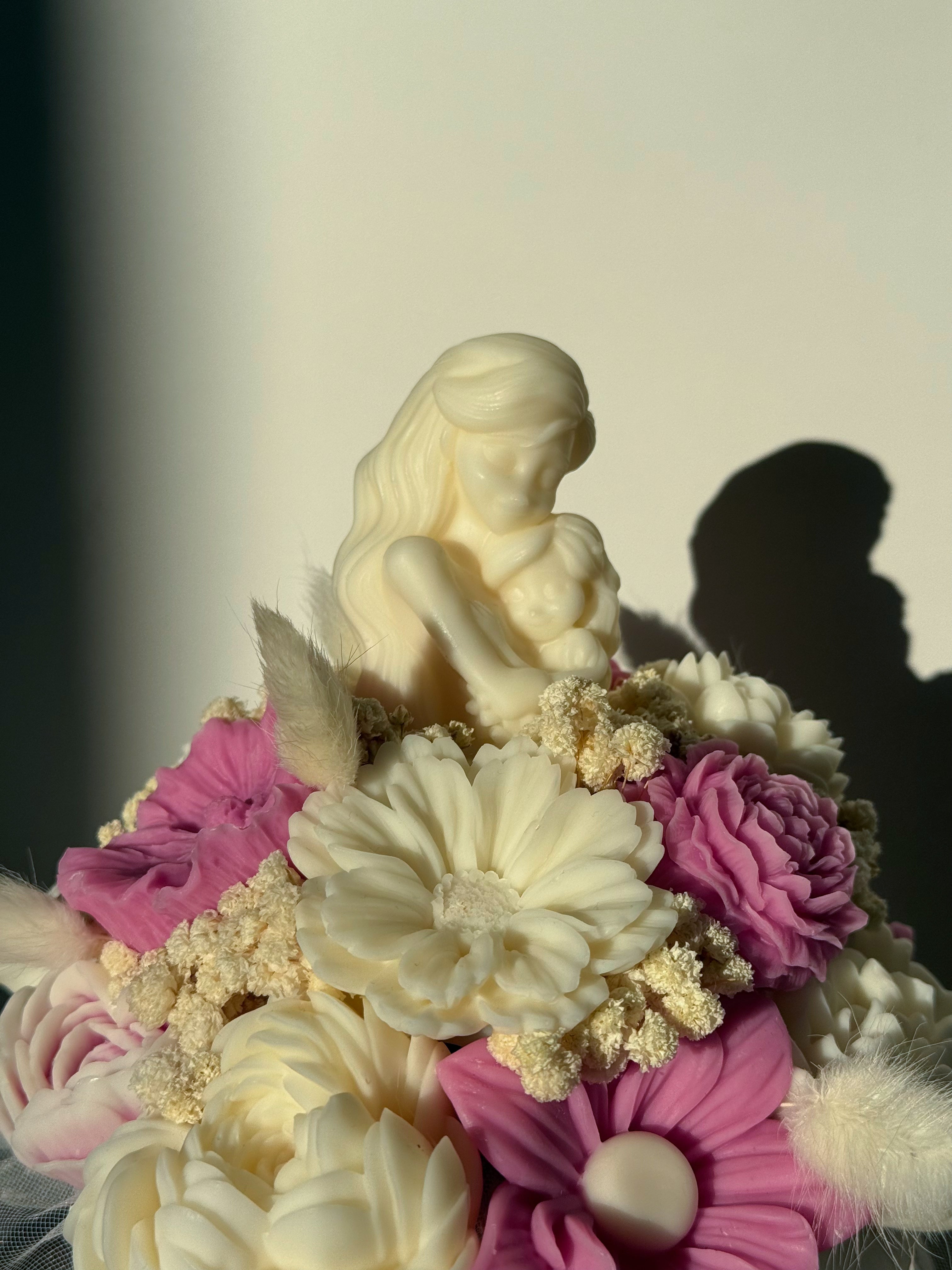 Wachsblumenstrauß „Mom Bloom“