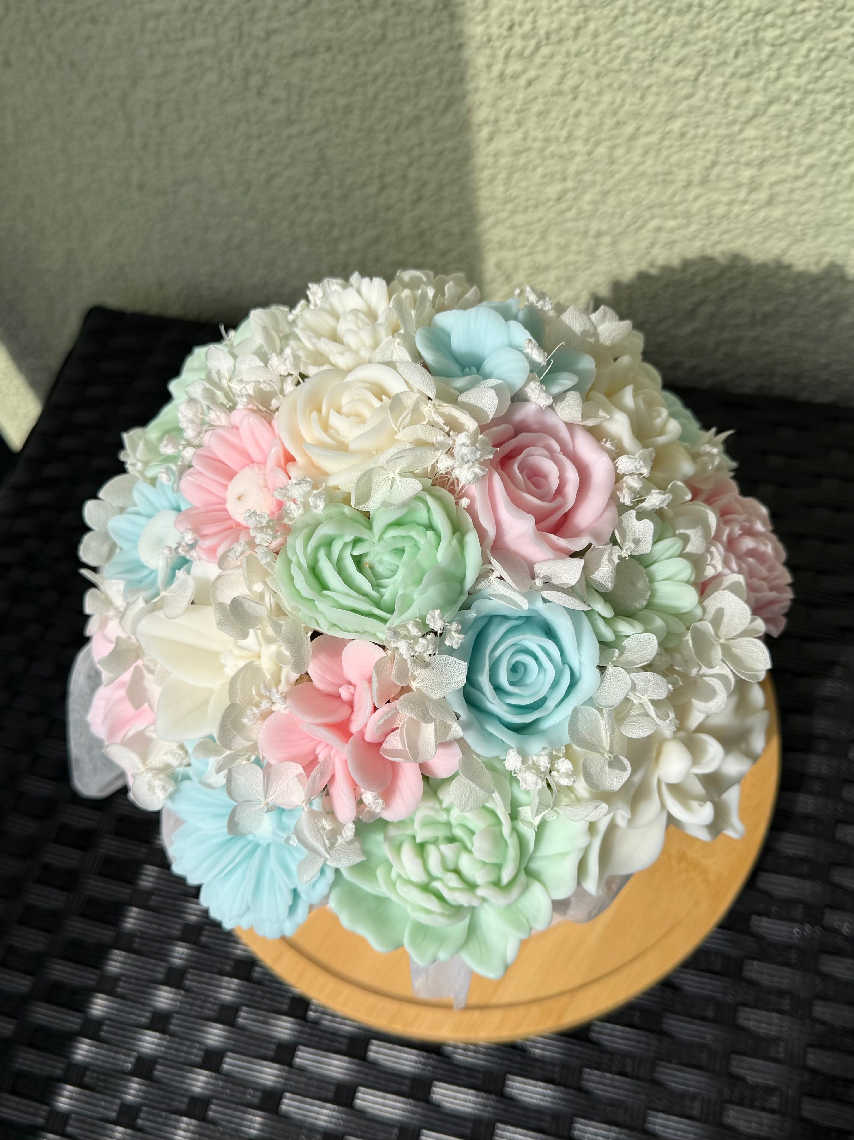 Wachsblumenstrauß XL „Deyde Bloom“