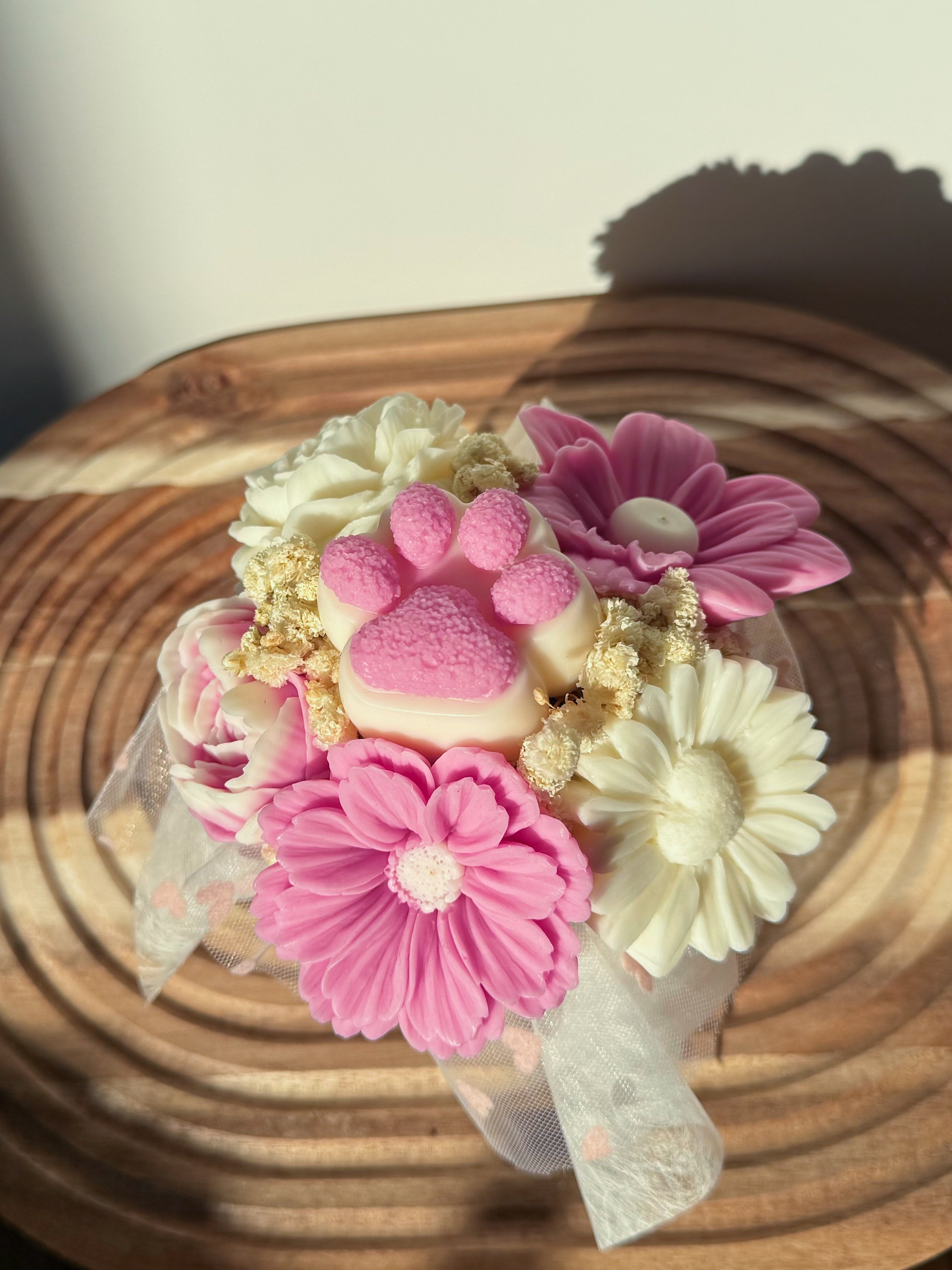 Wachsblumenstrauß „Pfötchenliebe“