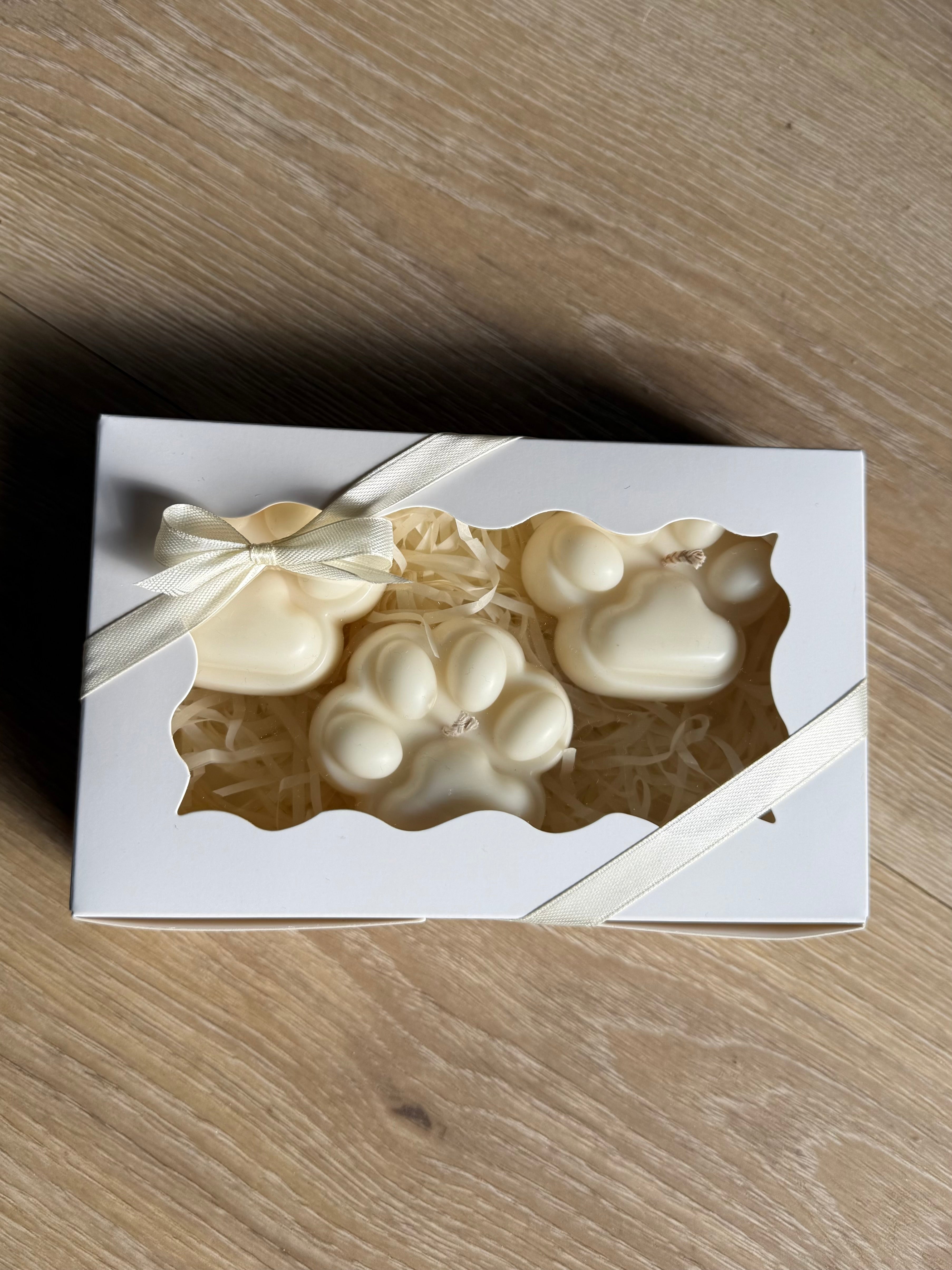 Standkerze „Pfote“