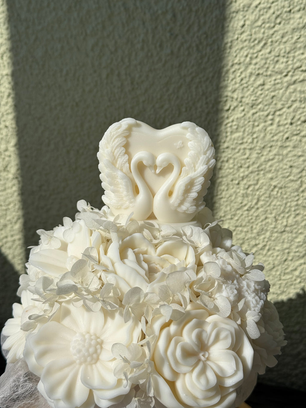 Wachsblumenstrauß Samt „Velvet Wedding“
