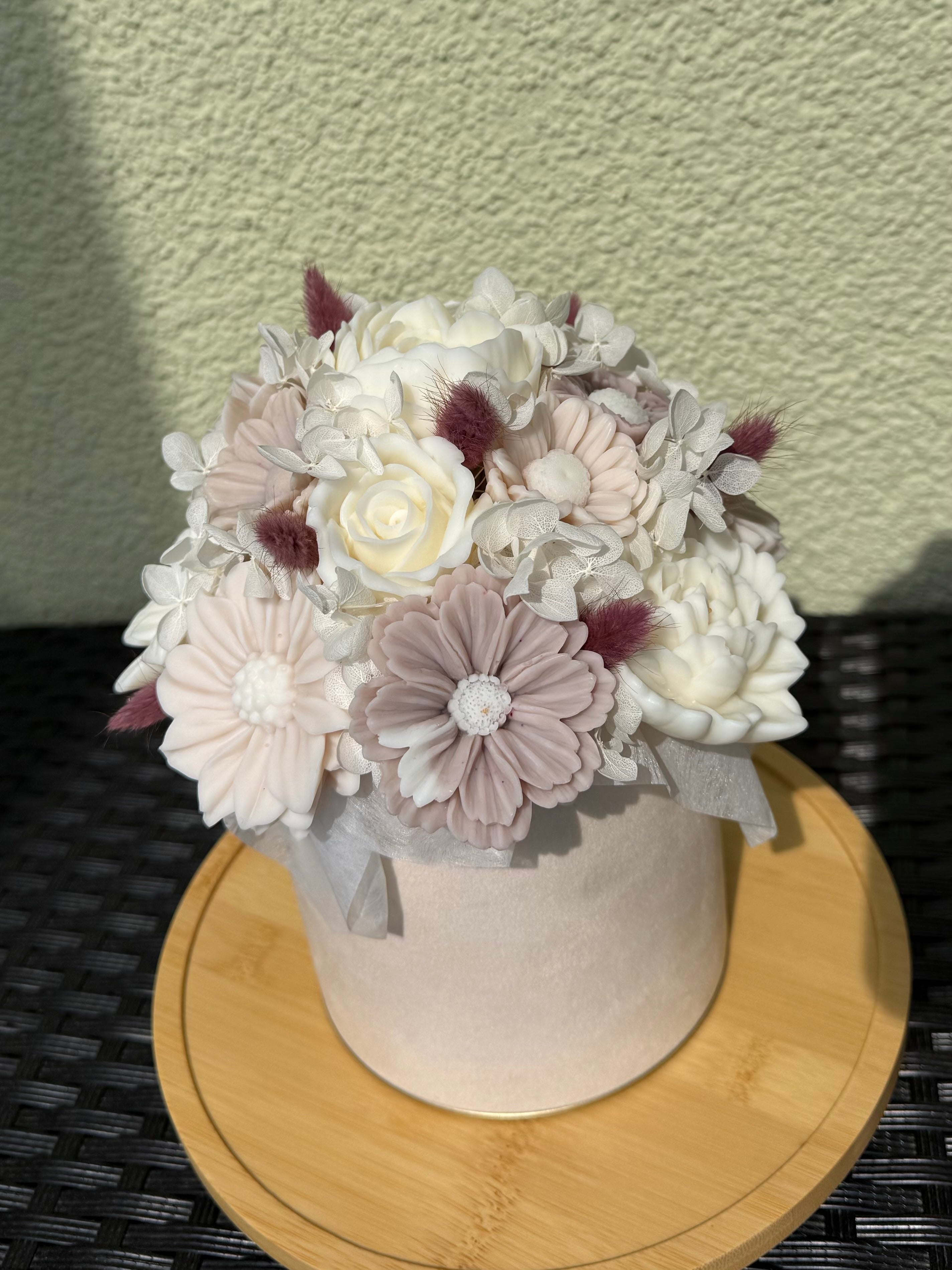 Wachsblumenstrauß Samt „Velvet Desert“