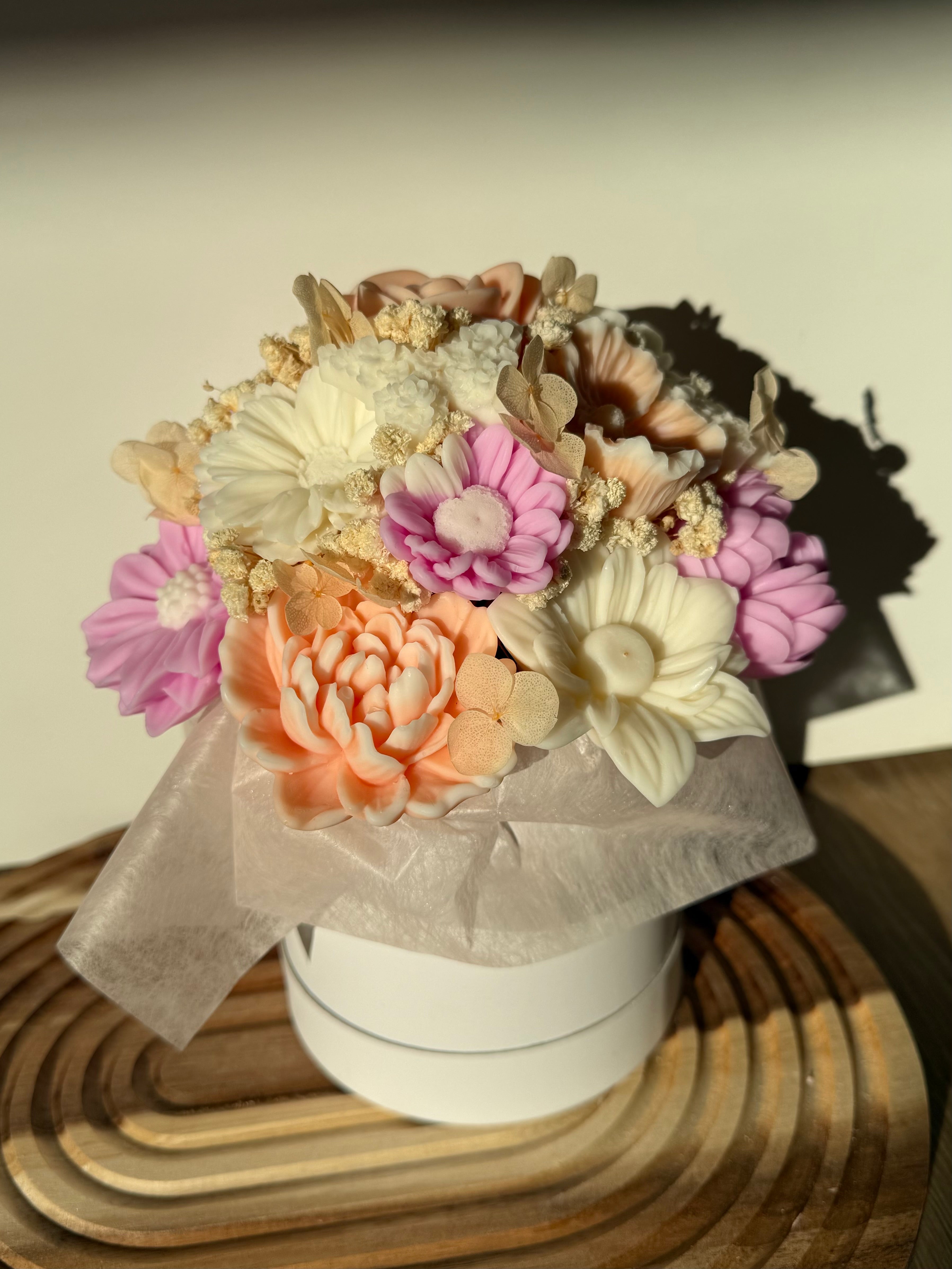 Wachsblumenstrauß „Sunset Bloom“