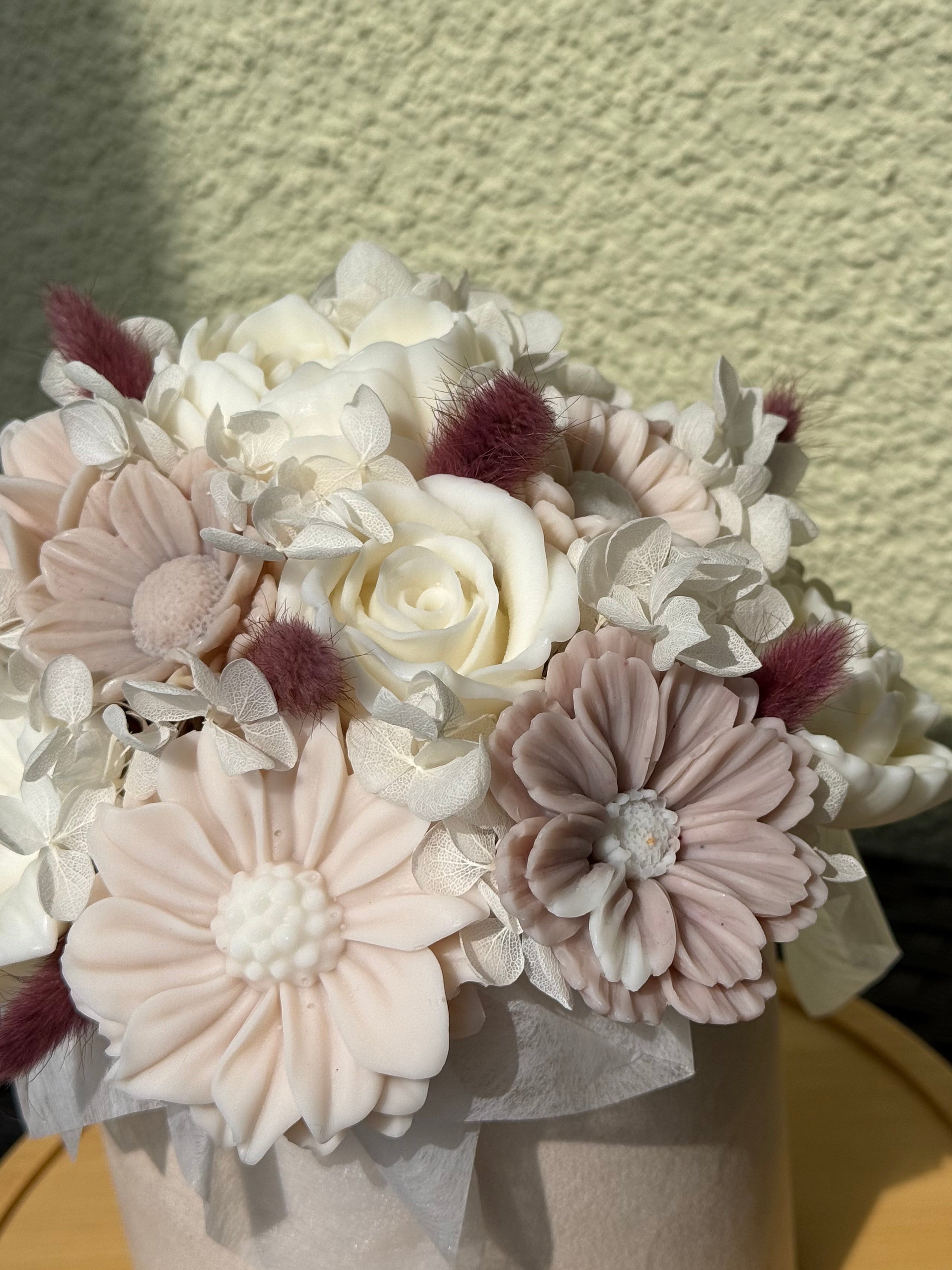 Wachsblumenstrauß Samt „Velvet Desert“