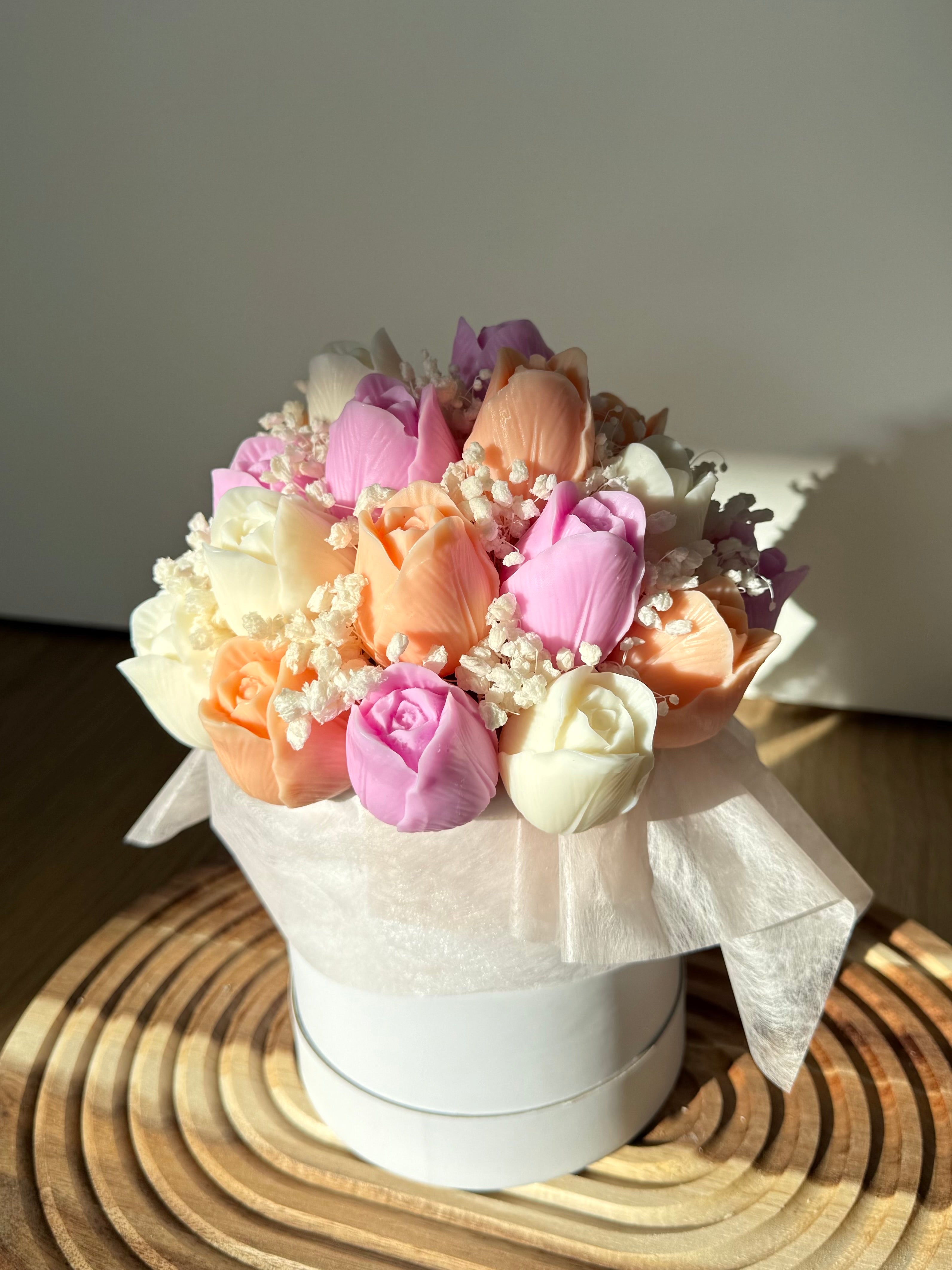 Wachsblumenstrauß „Sunset Tulipa“