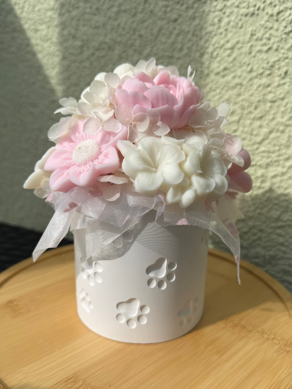 Wachsblumenstrauß „Pfötchenliebe“