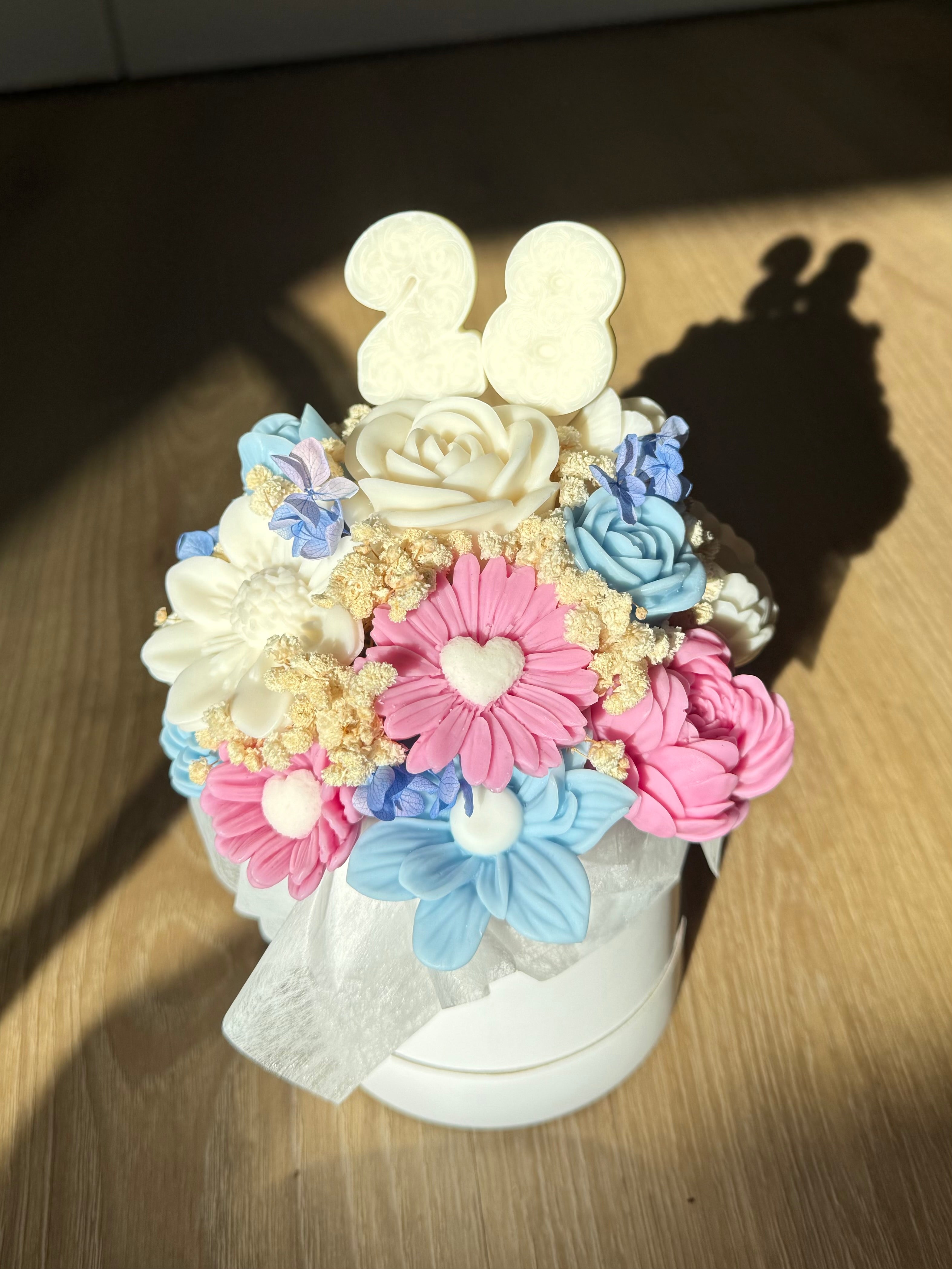 Zahlenstecker aus Wachs