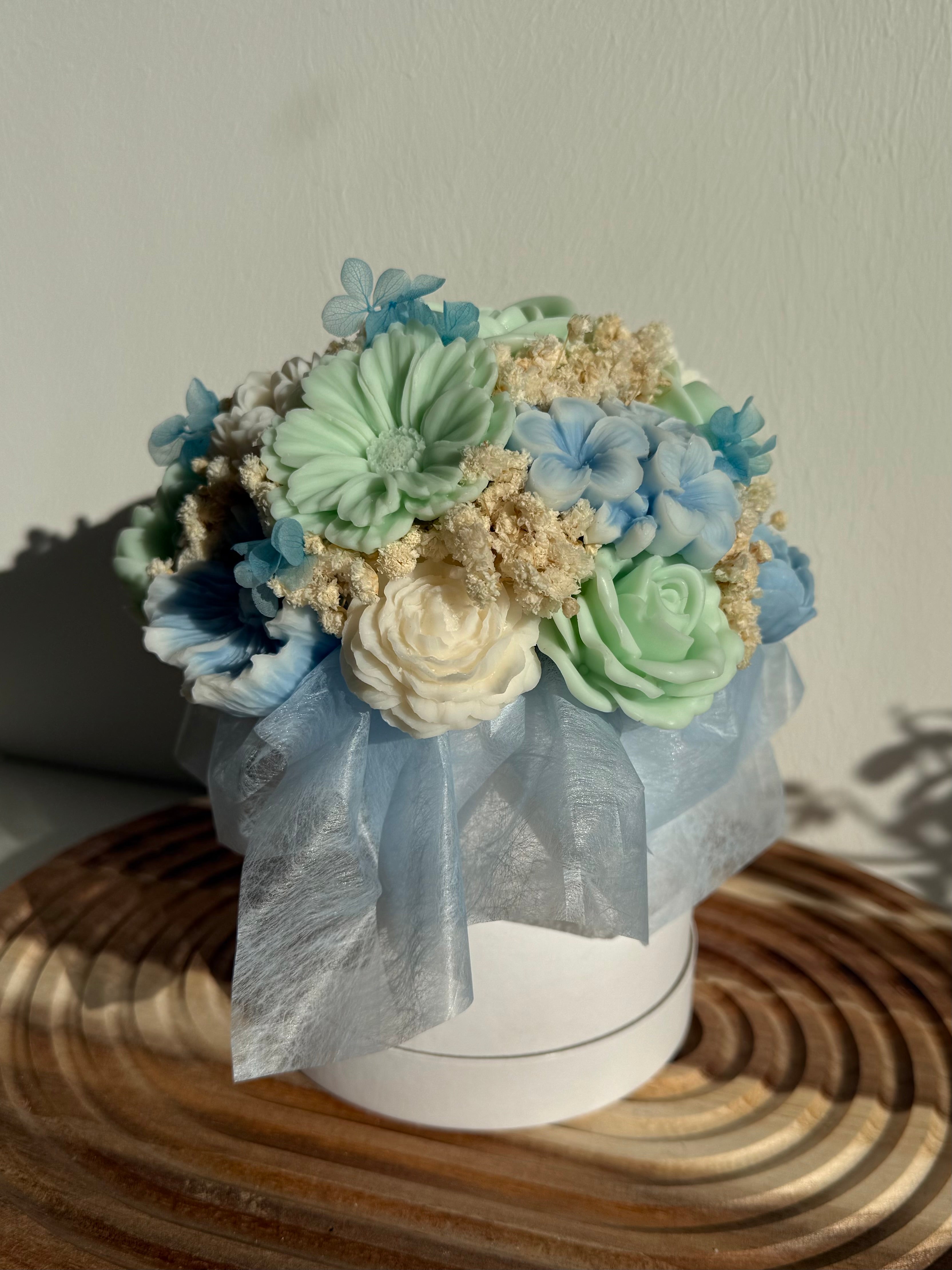 Wachsblumenstrauß „Mint Breeze“