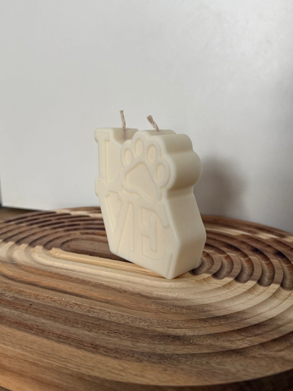 Standkerze „Pfötchen-Love“