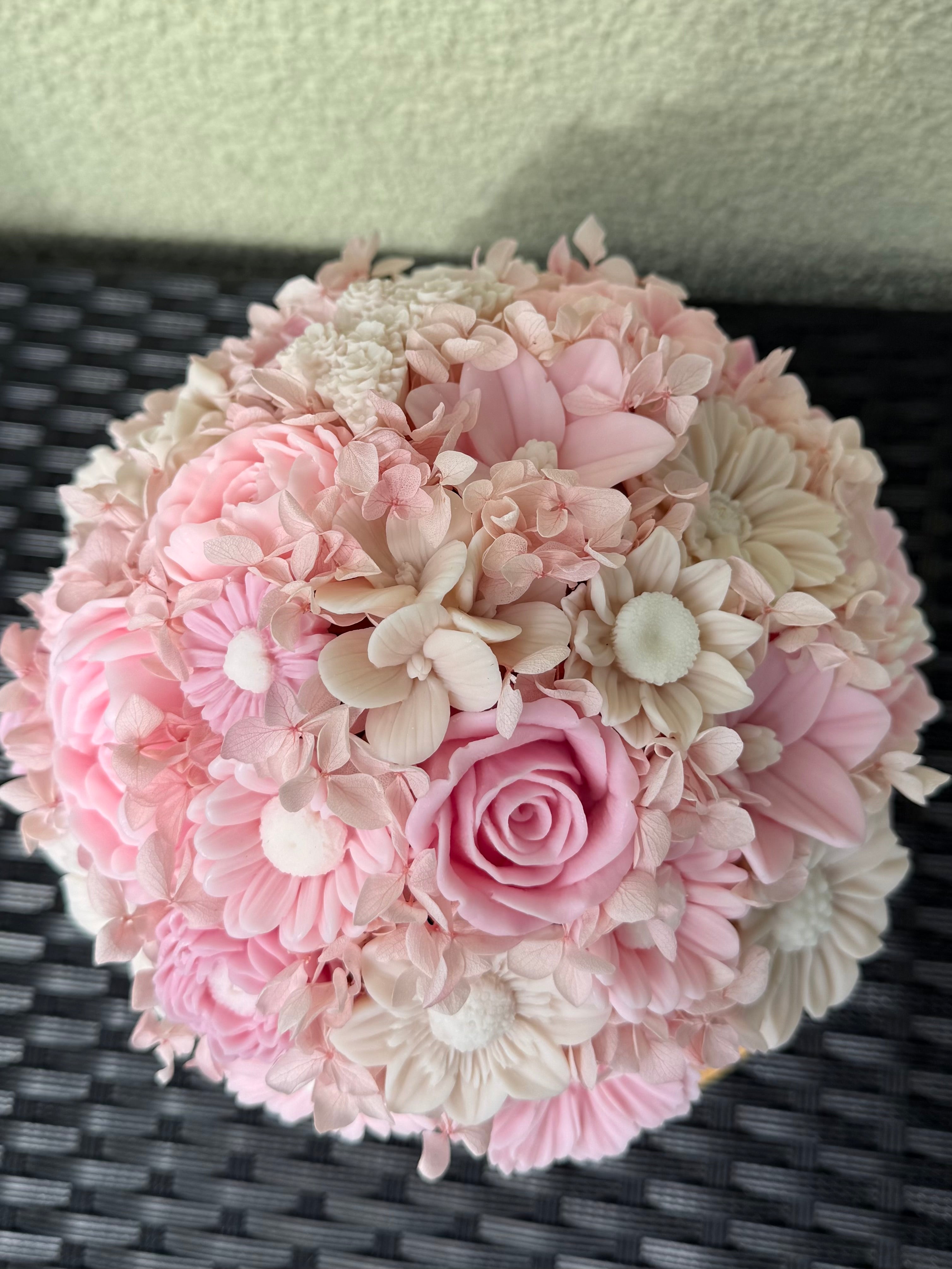 Wachsblumenstrauß XL „Sakura Bloom“