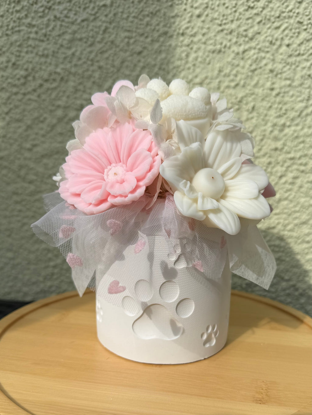 Wachsblumenstrauß „Pfötchenliebe“