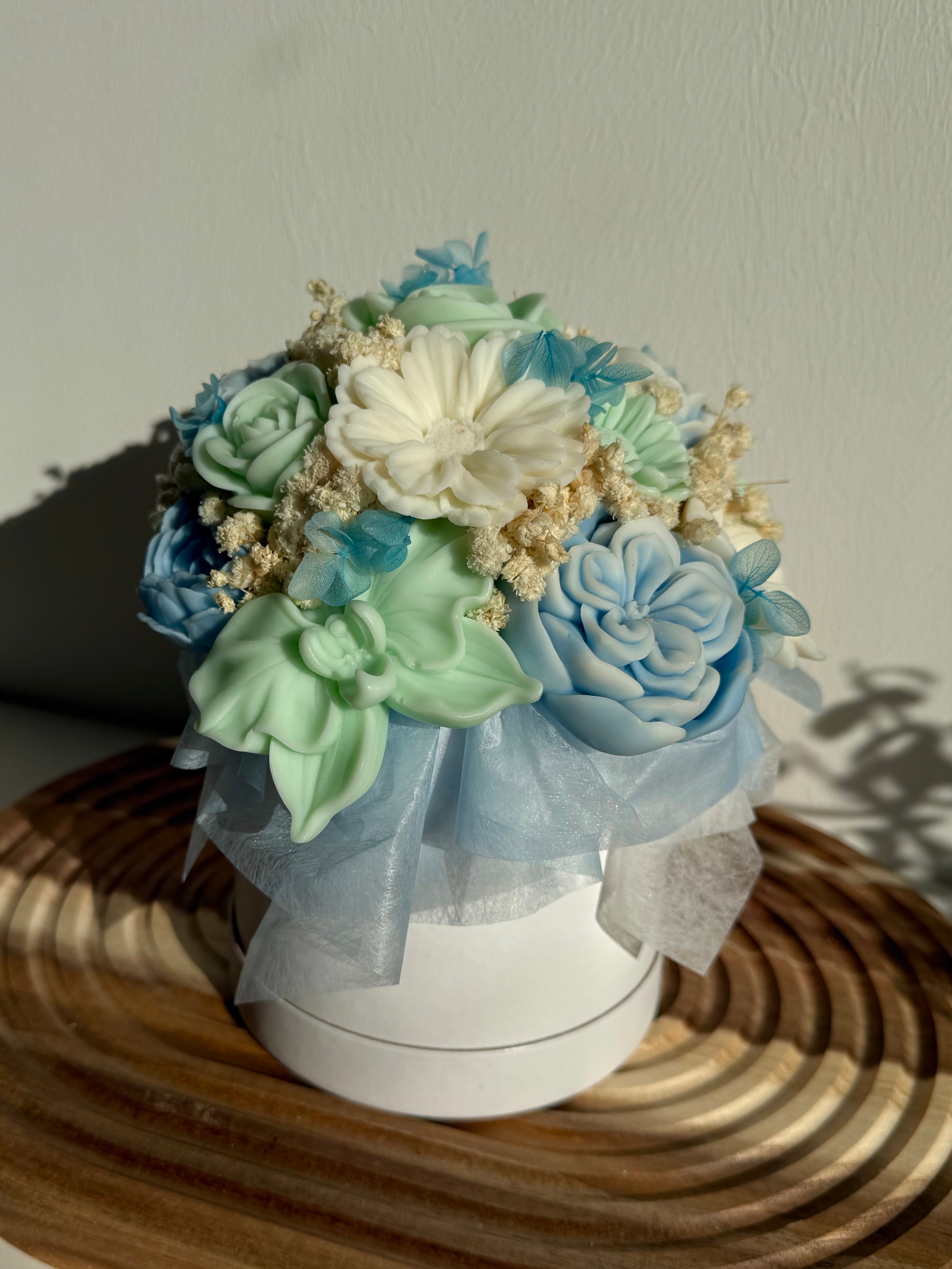 Wachsblumenstrauß „Mint Breeze“
