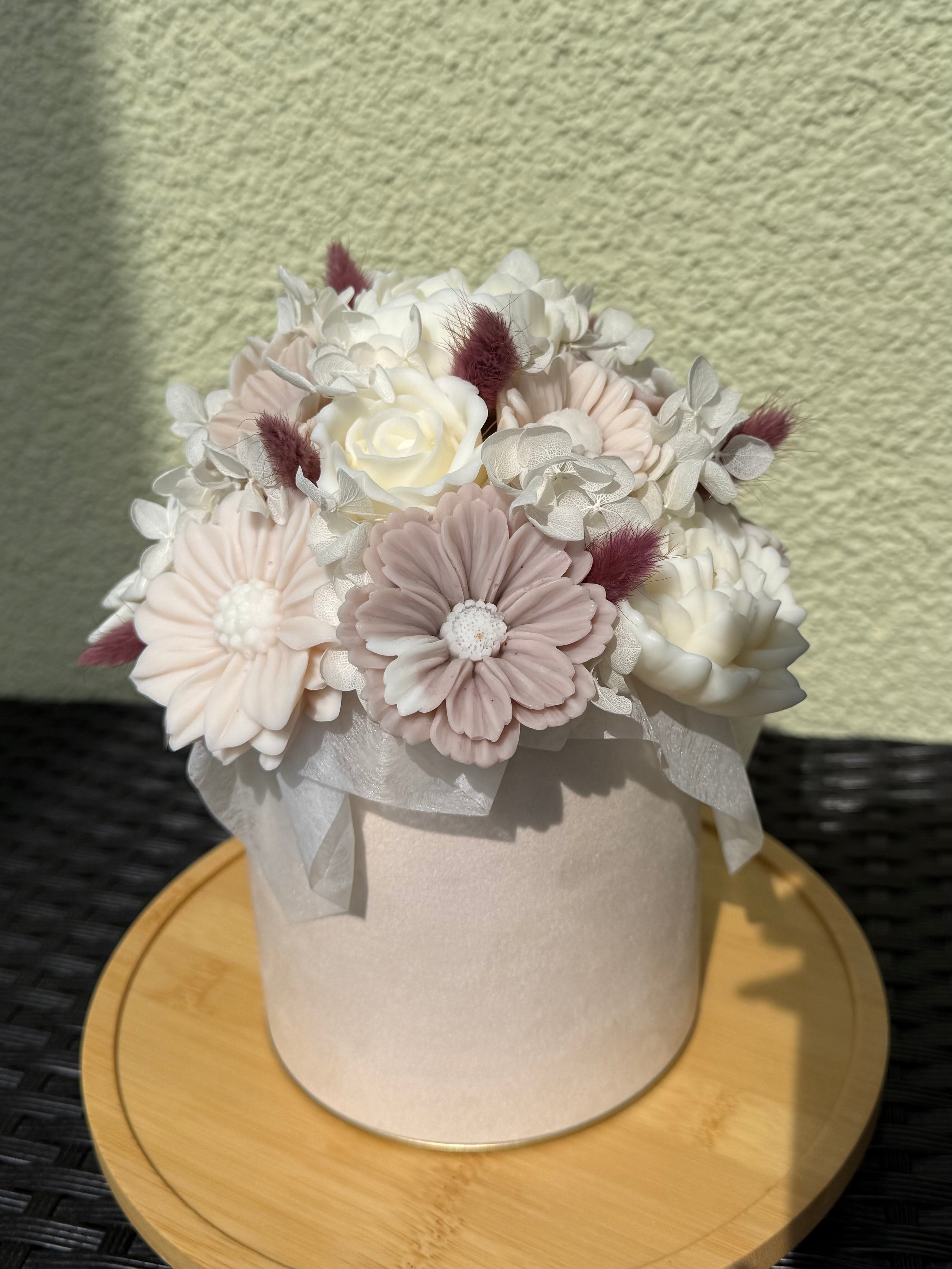 Wachsblumenstrauß Samt „Velvet Desert“