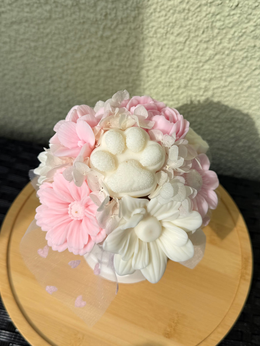 Wachsblumenstrauß „Pfötchenliebe“